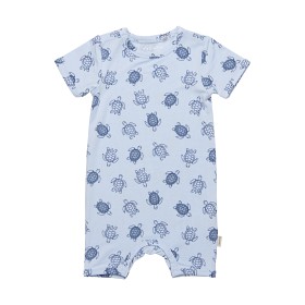 Bild på MINYMO Kortärmad sparkdräkt i bambu (Blå)