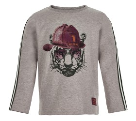 Bild på MINYMO Långärmad tröja med tiger (Gråbeige) Strl. 104