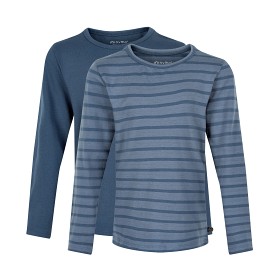 Bild på MINYMO Långärmade T-shirts 2-pack Strl 80 (Marinblå)