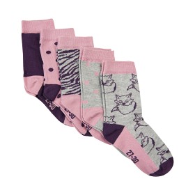 Bild på MINYMO Strumpor 5-pack (Grå/Rosa) (15/18)
