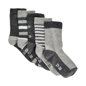Bild på MINYMO Strumpor 5-pack (Ljusgrå melange)