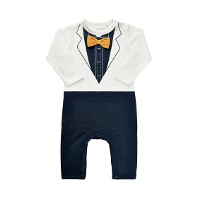 Bild på MINYMO Suit LS Print Strl 50 (White)