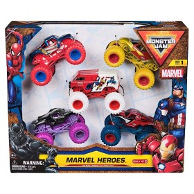 Bild på Monster Jam Marvel 1:64 5-pack