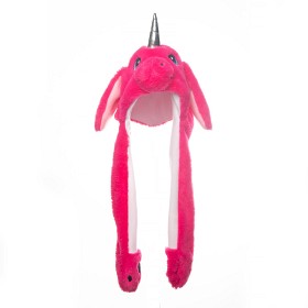 Bild på Mössa Unicorn med rörliga öron (Rosa)