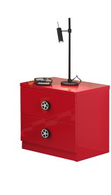 Bild på Vipack Sängbord Moza (Röd)