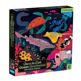 Bild på mudpuppy Glow in the dark Pussel 500-bitar (Havet)