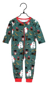 Bild på Mumin Baby Farlig Vinter Pyjamas (Grön)