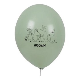 Bild på Mumin Ballonger 6 st (Lila/grön/blå)