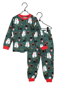 Bild på Mumin Farlig Vinter Pyjamas (Grön)