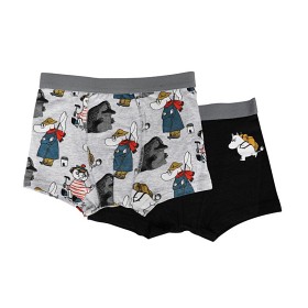 Bild på Mumin Hu Boxershorts 2-pack Strl 122/128 (Grå)