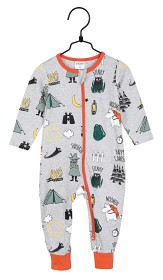 Bild på Mumin Lägerliv Pyjamas (Grå)