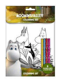 Bild på Mumin Målarbok och pennor