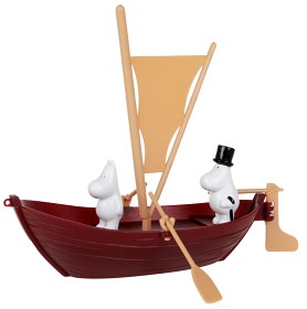 Bild på Mumin Muminpappans segelbåt inkl 2 figurer