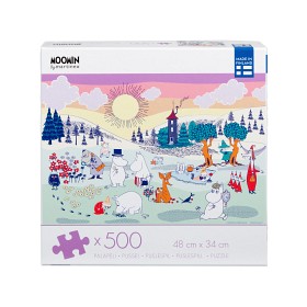 Bild på Mumin Pussel En dag i Mumindalen (500-bitar)