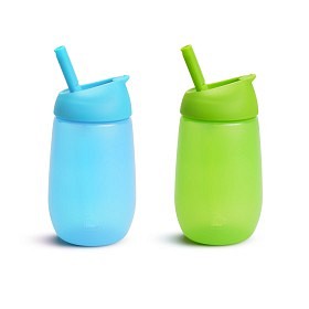 Bild på Munchkin Simple Clean Sugrörsmugg 2-pack (Blå/Grön)