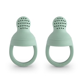 Bild på Mushie Food Feeder Silikon 2-pack (Cambridge Blue)