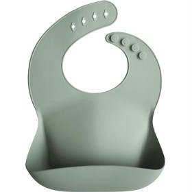 Bild på Mushie Haklapp Silikon (Cambridge Blue)