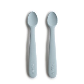 Bild på Mushie Silikonsked 2-pack (Blue)