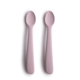 Bild på Mushie Silikonsked 2-pack (Soft Lilac)