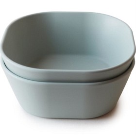 Bild på Mushie Skål Square 2-pack (Sage)