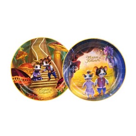 Bild på Musse & Helium Papperstallrik 8 st (Äventyr)