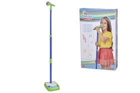 Bild på My Music World Mikrofon med stativ (Blå/grön)