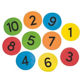 Bild på MyPauze Markeringsplattor siffror 10 st