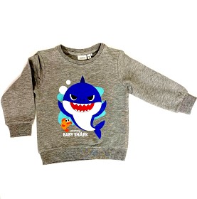Bild på name it Baby Shark Hampus Tröja (Grey Melange)
