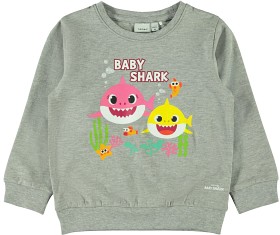 Bild på name it Baby Shark Heidi Tröja (Grey Melange)