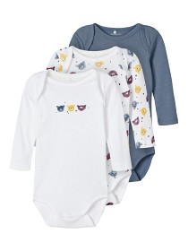 Bild på name it Body 3-pack Strl 74 (China Blue)