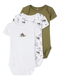 Bild på name it Body 3-pack Loden Dino (Loden Green) Grön