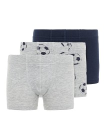 Bild på name it Boxer Fotboll 3-pack (Grey Melange)