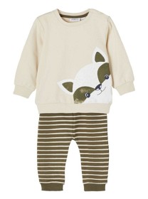 Bild på name it Ditmar Baby Sweat set (Oatmeal) Strl 50