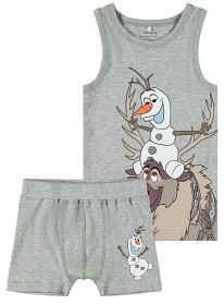 Bild på name it Frozen Olaf Boxer & linne (Grey melange)