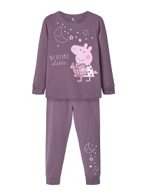 Bild på name it Greta Gris Pyjamas (Black Plum) (86)