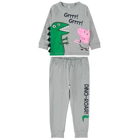 Bild på name it Greta Gris Tvådelad Pyjamas (Grey Melange) (86)