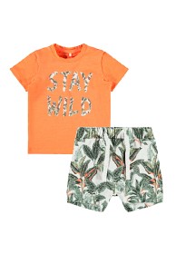 Bild på name it Jason T-shirt och Shorts set (Melon) Strl 68