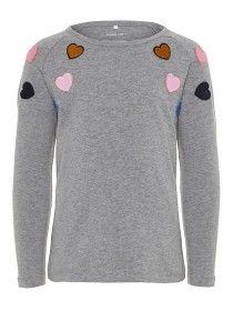 Bild på name it Lutti Topp (Grey Melange) (80)