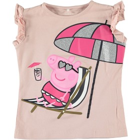 Bild på name it mini Topp Greta Gris (Silver pink)