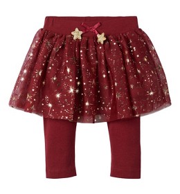 Bild på name it Ritt Leggings med tyllkjol (Cabernet)