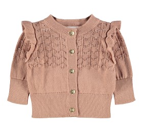 Bild på name it Signe Stickad Cardigan (Café au lait)