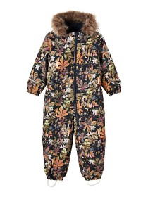 Bild på name it Snow10 Overall Flower Floor Strl 80 (Blå / Dark Sapphire)