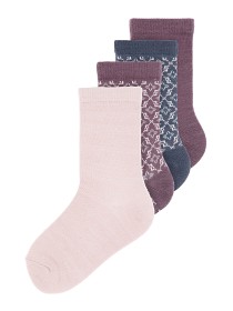 Bild på Name it Ull Strumpor 4-pack  (Lila)
