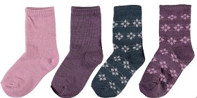 Bild på name it Wak Ullstrumpor 4-pack (Nostalgia rose)