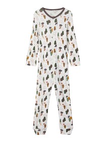 Bild på name it Willit Ullpyjamas (Snow white/gray)