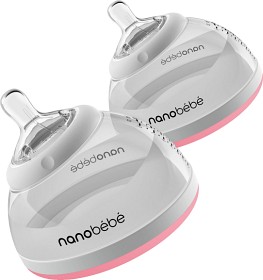 Bild på Nanobébé Transition Bottle Rosa 2 st