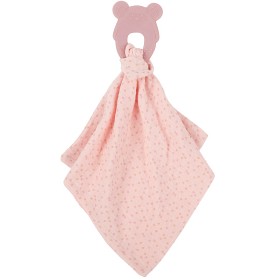 Bild på Nattou Soft Silicone Bitring med snutte (Rosa)