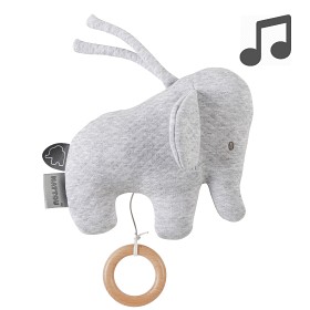 Bild på Nattou Tembo Speldosa Elefant Quiltad (Grå)