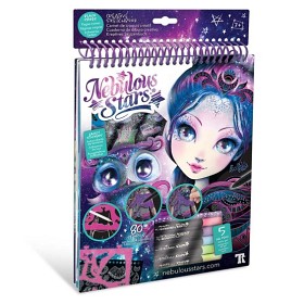 Bild på Nebulous Stars Creative Sketchbook Zentangle Black Pages Eclipsia