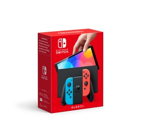 Bild på Nintendo Switch HW (OLED) med Neonblå/Neonröd Joy-Con